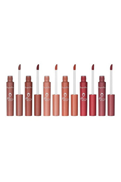 Makeup Sada 6 rujuri lichide mate, Makeup, Matte, Strawberry, 01