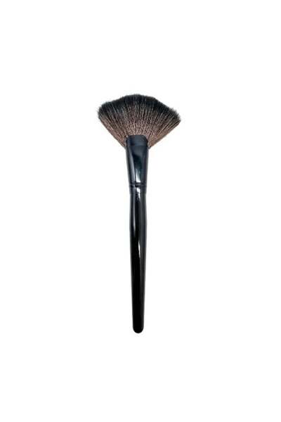 Makeup Pensula evantai pentru iluminator, Makeup, Fan Brush, Negru