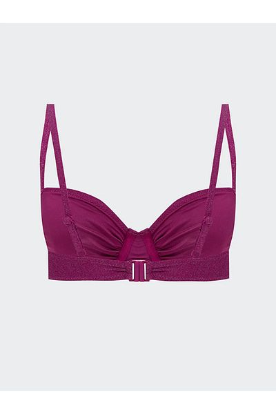 LC Waikiki LCW DREAM Γυναικείο μπικίνι με φούξια ραμμένο μαξιλαράκι με κορδόνι