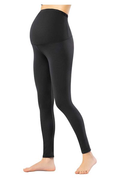 Tezzgelsin Women's Cotton Long Maternity Leggings