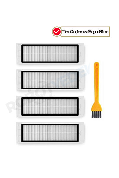robotyedek Συμβατό με Roborock S6 / S6 Pure - Σετ φίλτρων Hepa 4 τεμαχίων για ηλεκτρική σκούπα