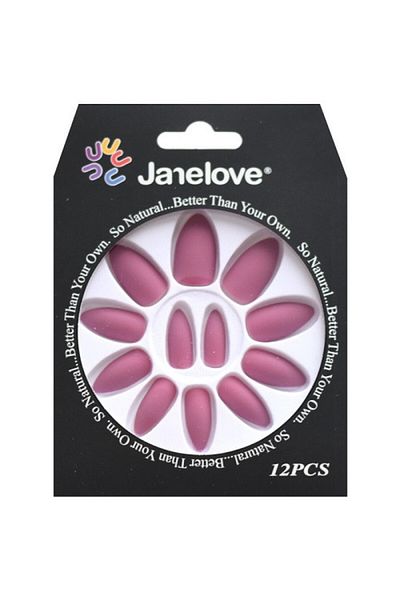 janelove Sada 12 matných umelých nechtov, Janelove, matné, ružové