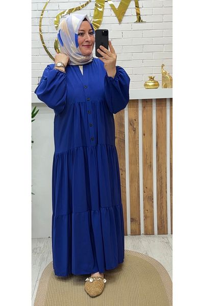 Meryemce Butik Μακρύ φόρεμα casual κρέπα