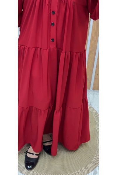 Meryemce Butik Loose Crepe Long Dress