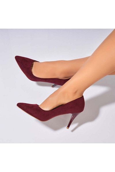 Joana Pantofi dama stiletto Bordo din Piele Ecologica Intoarsa Isaly