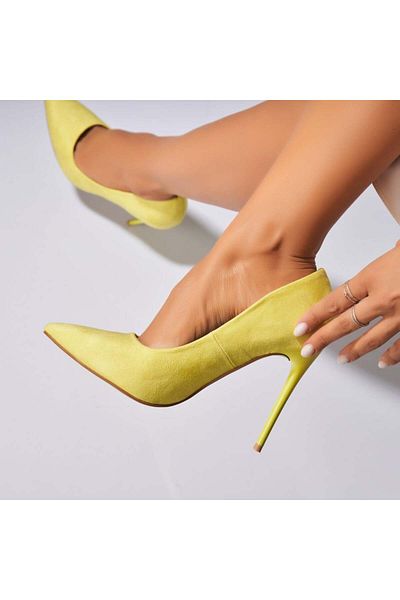 Joana Pantofi dama stiletto Neon din Piele Ecologica Intoarsa Atena