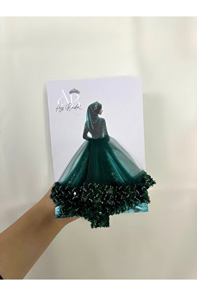 AYS Ucu işlemeli gelin el mendili