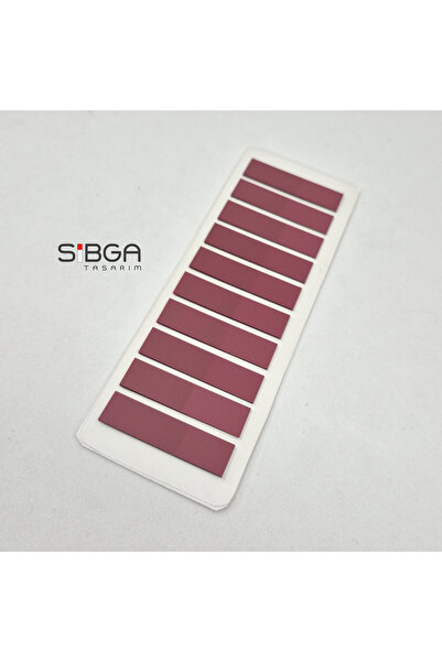 sibga tasarım Şeffaf Bordo Postit Post-it Post It. Kitap Ayracı Ayraç Postit Sticker Not Kağıdı 200 Yaprak