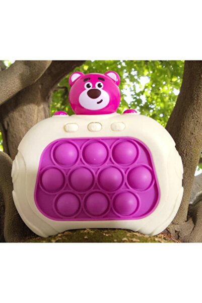 Kuzey YÜKSEK KALİTE PEMBE AYI POPİT YENİ NESİL POPİT OYUNCAK POPİT SESLİ RENK...