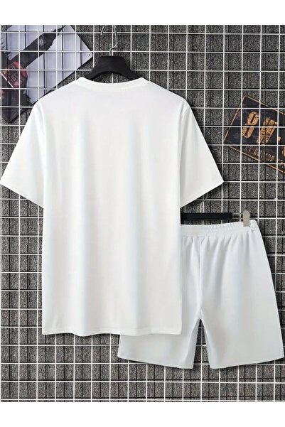 Framgan Erkek/Kadın New York Baskılı Şort T-Shirt Takım