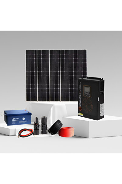 SED 2KW Karavan Solar Enerji Paketi | 210W Panel + 200Ah Jel Akü