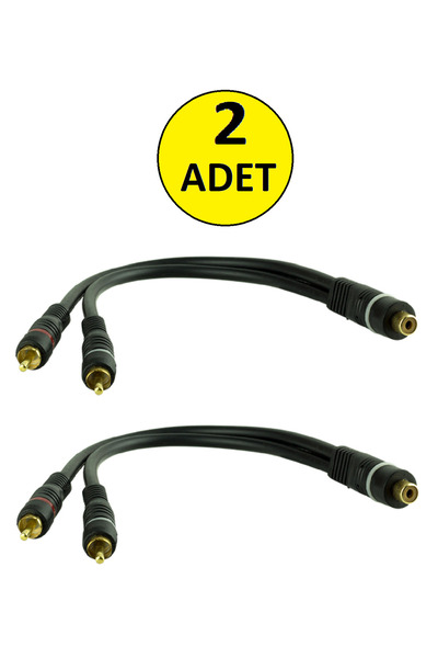 nelerbulurum 2 ADET 1 DİŞİ 2 ERKEK 25 CM ANFİ Y KABLO