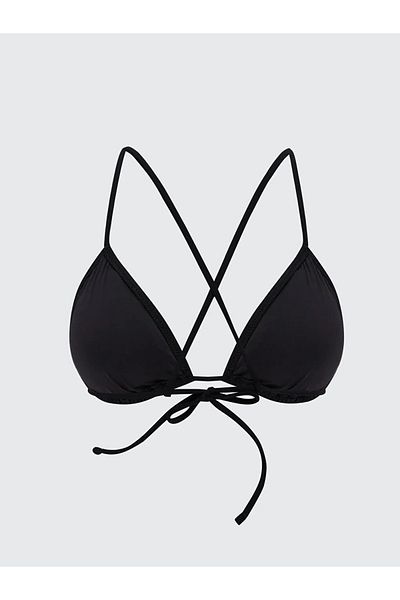 LC Waikiki Top de bikini pentru femei LCW DREAM Black Shiny Stone