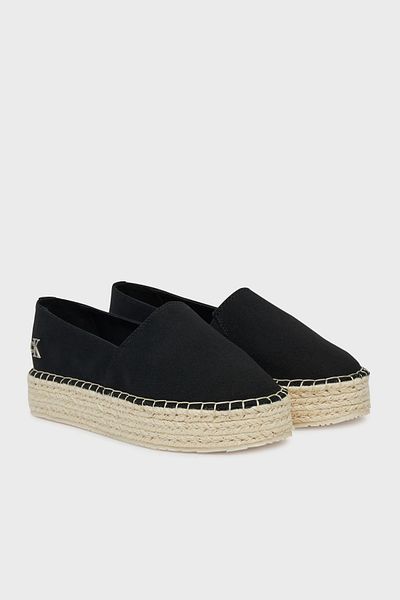 Calvin Klein Thick Sole Canvas Espadrille Yw0Yw 017370 Gm Espadrilles Yw0Yw01737 0Gm