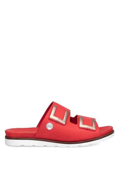 Mammamia Women's Reddeder Flat Slippers - Red D25Yt-1235