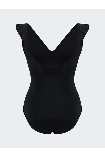 LC Waikiki Lcw Dream Black V-Neck Women's Swimsuit