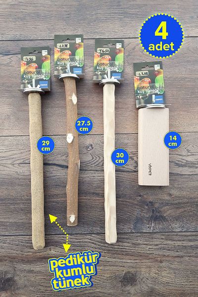 Vixpet Venty 4 Parrot Perch Set: Sultan, Monk, Konur, Lori, Sevda, Senegal, Kakariki, Rozella (M447)