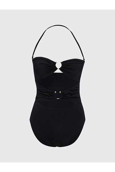 LC Waikiki Lcw Dream Black Women's Swimsuit with Removable Pad