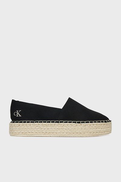 Calvin Klein Thick Sole Canvas Espadrille Yw0Yw 017370 Gm Espadrilles Yw0Yw01737 0Gm
