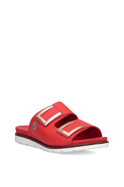 Mammamia Women's Reddeder Flat Slippers - Red D25Yt-1235