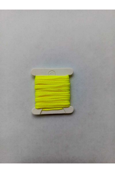 Eskişehir hobi sanat Neon Yellow Color Waxed Rope - 3 Meters Necklace Jewelry Design Bracelet Rope