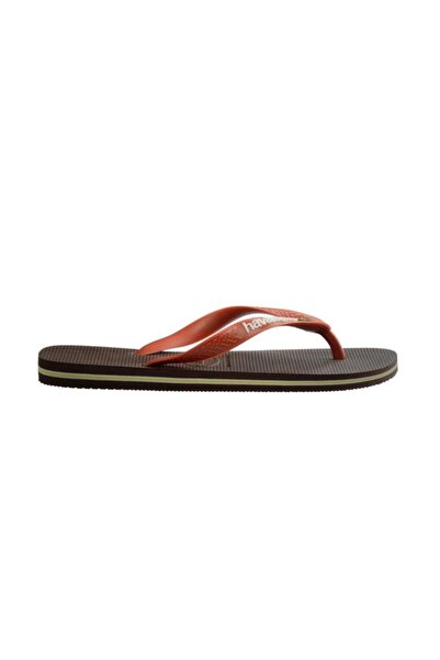Havaianas Brazil Logo Men's Brown Slippers - 4110850