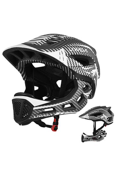 Choice Dark gray Lixada Kids 2-in-1 Detachable Full Face Helmet Children Sports Safety Bike Helmet Protecti