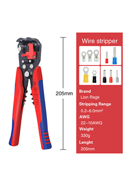 Choice1 أداة تجريد الأسلاك باللون الأحمر، أدوات تجريد الأسلاك، أداة متعددة ال...