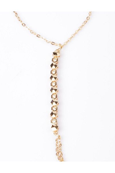 Kayra Shiny Stone String Shahmeran Bracelet Gold