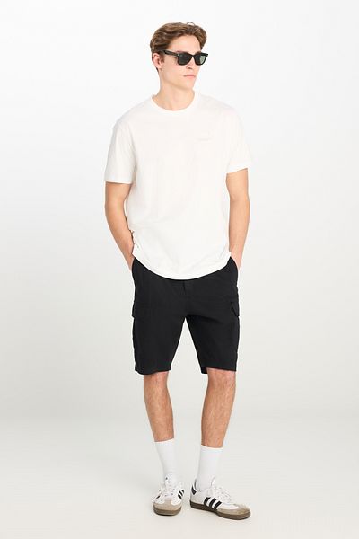 Lee Regular Fit Regular Cut Μαύρο σορτς με κανονική μέση