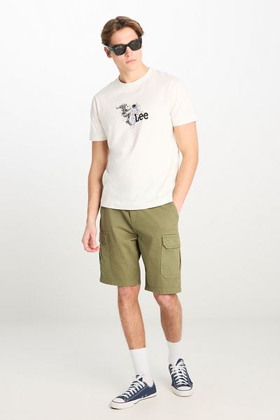 Lee Regular Fit Normal Cut Normal Waist Khaki Shorts