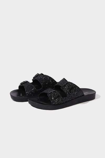 DeFacto Women's High Sole Faux Leather Slippers C7239Ax25Sm