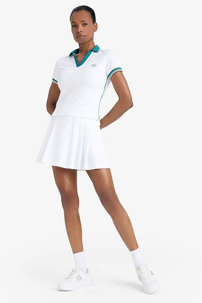DeFacto Fit Standard Fit Polo Neck Printed Sportsman κοντομάνικο λευκό μπλουζάκι E4310ax25sm