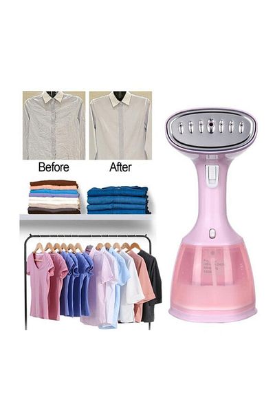 COOYA Handheld Steam Iron, Portable, for Home Business Travel (Pink)
