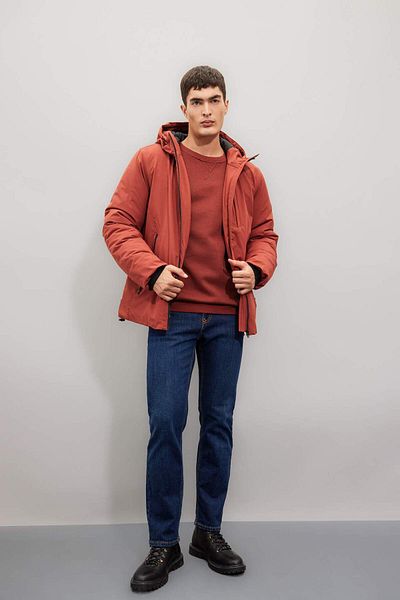 DeFacto Water Repellent Coat Hooded Zippered Pocket A2620AX24WN