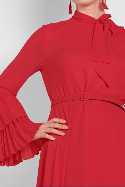 Alvina Pleated Sleeve Dress 4219