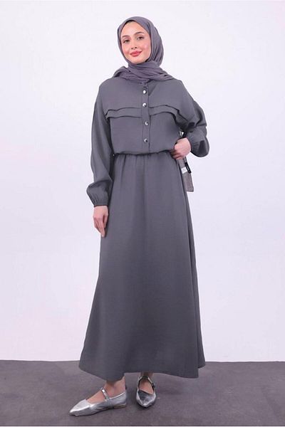 TRENDTESETTÜR Women's Gray (Anthracite) Skirt t 1484