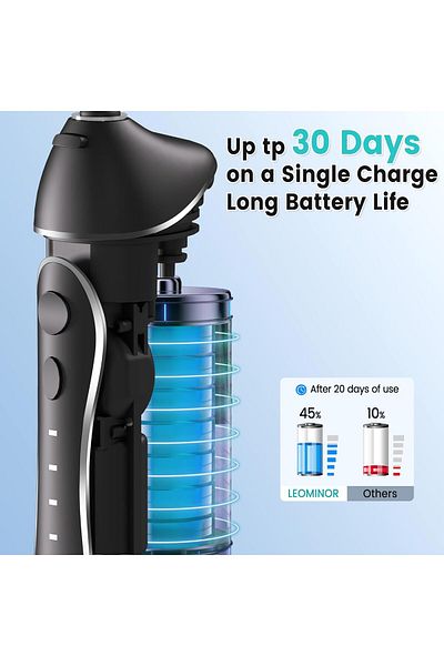 h2ofloss Water Flosser Pick for Teeth, 300ML Portable Oral Irrigator Upgraded Tank Removable-BK