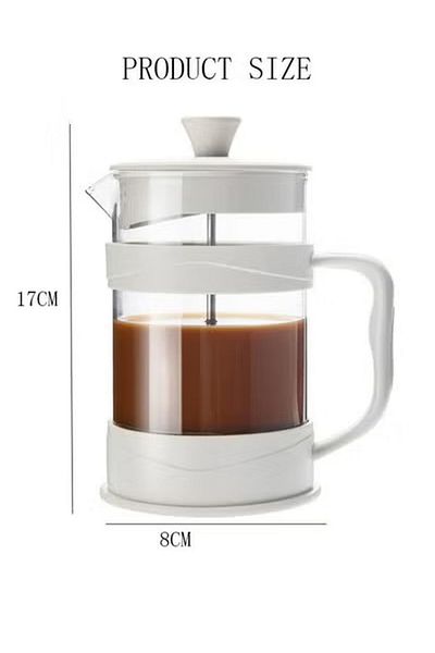 Generic Duniso Pillow Coffee And Tea Pot Heat Resistant Borosilicate Glass Coffee Press