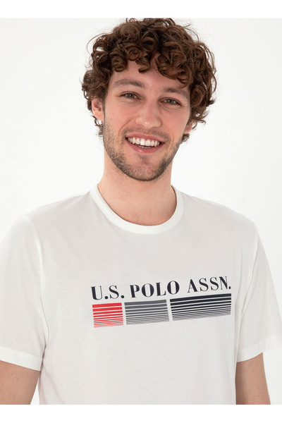 U.S. Polo Assn. U.S. Polo Assn. White Men's Pajama Set 18871 Tshirt Sort Set