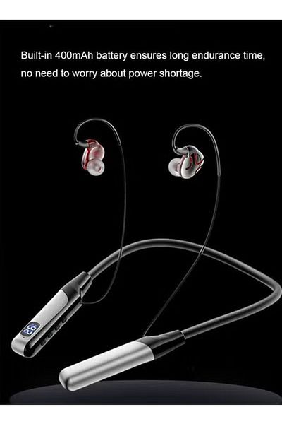Generic Duniso Wireless Bluetooth 5.3 Neckband Noise Cancelling Stereo Sweatproof Earphones With Mic