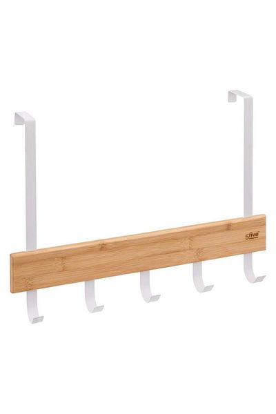 5FIVE Natureo Metal Bamboo Door Towel Holder (40 x 29.8 cm)