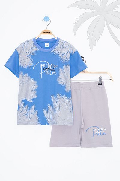Cansın Mini Set de 2 piese Blue Paradise Written pentru băiat 20646