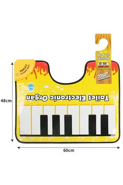 Generic Funny Piano Toilet Rug Electric Organ Touch Play Keyboard Music Carpet Mat