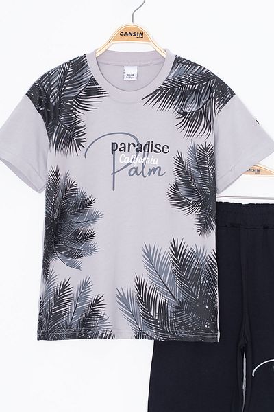 Cansın Mini Smoked Paradise Written Boy's Shorts Set of 2 20645