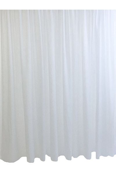 Liz Line Perdeau simplă de voile, culoare albă, colecția „Basic” de la Liz Line, 1000x245cm, cu drapaj PD0310