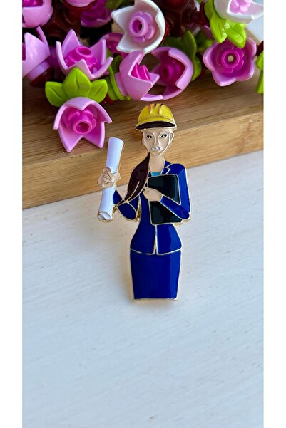 Enfes Takı Özel Tasarım Mimar Mühendis Broşu