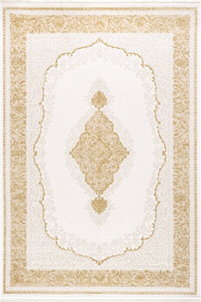 Bahariye Halı Bahariye Simge - Simge B766 Beyaz Sarı