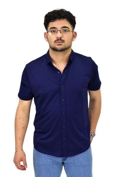 Raymons Ανδρικό πουκάμισο με κουμπιά Mercerized T-shirt 4410 BGL-ST04530