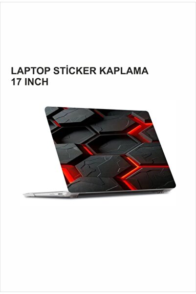 ÖZGÜL REKLAM 3D PETEK Laptop Sticker / Laptop Kaplama / Laptop Etiket Çıkartm...